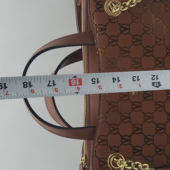 1367- Valentino By Mario Valentino Coraline Monogram Italian Leather NWT - Picture 5 of 12
